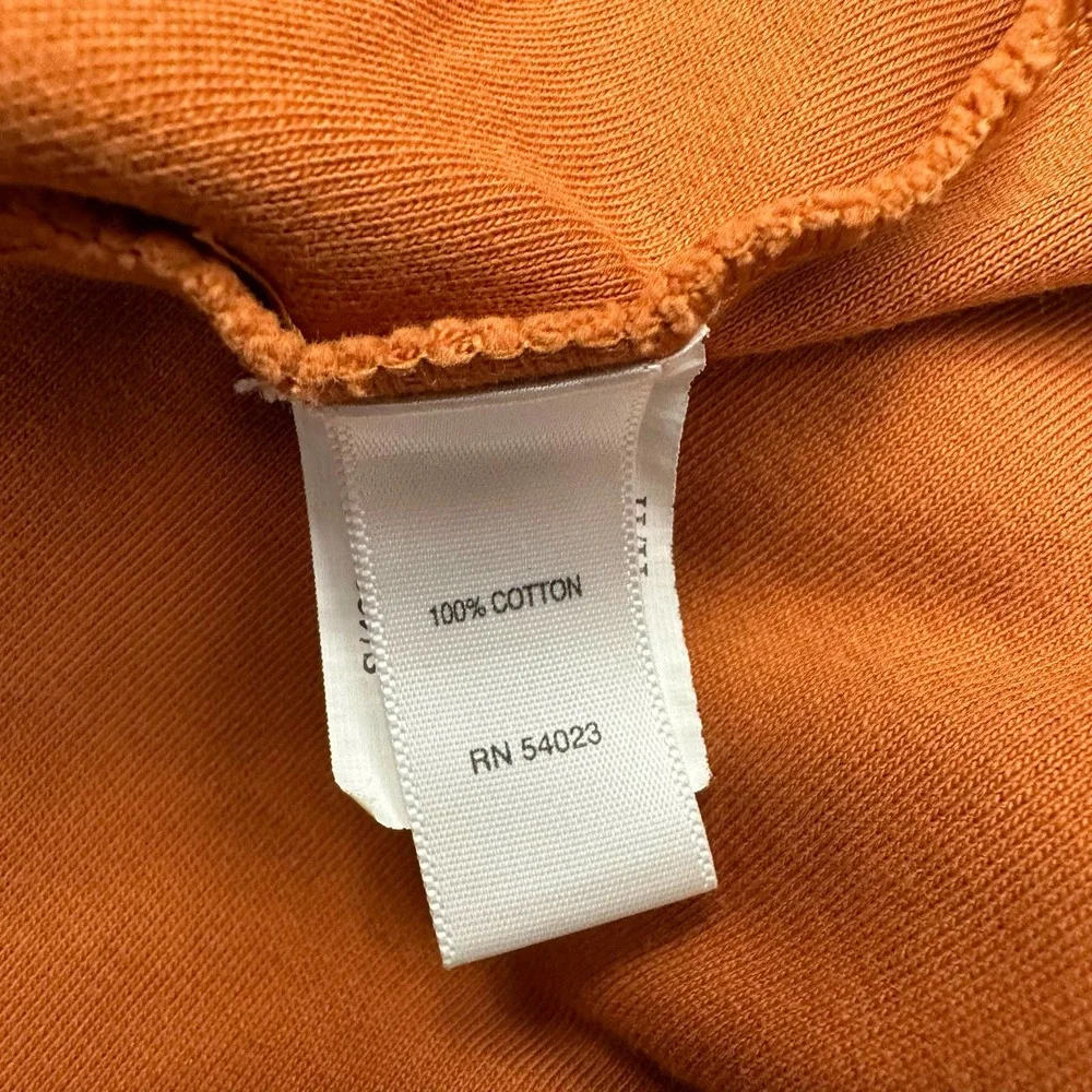 Banana Republic Long Sleeve Pullover Shirt Men Size M Burnt Orange Cotton Henley